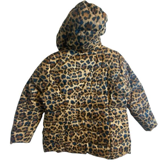 G.I.L.I. Zip Front Fleece Lined Printed Puffer Jacket in Leopard Size 1X NWOT - Picture 9 of 11